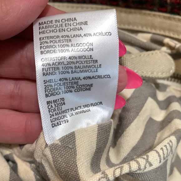 Deux Lux anthropology wool sequins weekender duffel travel bag short handles - Picture 7 of 13